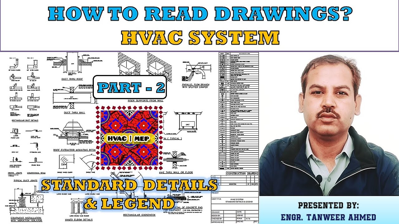 How to read HVAC drawings? Part2 Standard Details & Legend in