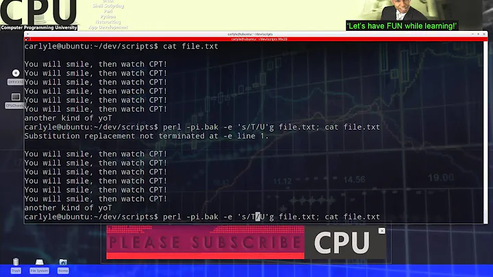 Perl text substitution