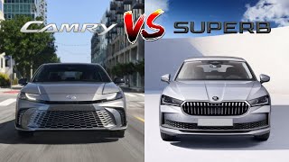 2025 Skoda Superb L&K vs 2025 Toyota Camry XSE Comparison | Sedans Clash! | MotorNation