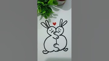 EASY RABBIT DRAWING🐇🐇🐰🐰🐰🐇🐰#shorts #youtubeshorts #art