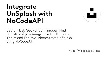 Integrate UnSplash with NoCode API