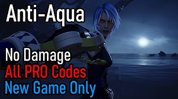 KH3 - Anti-Aqua No Damage (New Game, LV1CM/All PRO Codes)