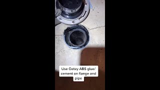 Flange on slab floor