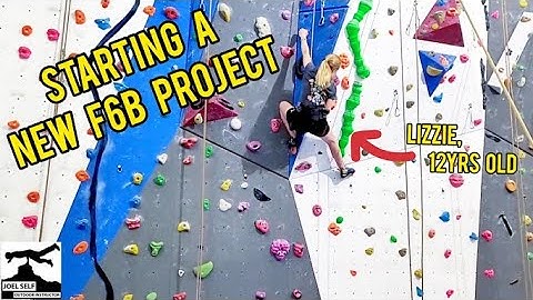 Lizzie starts a new f6b project (Climbing Focus) - A Video by Joel Self - Outdoor Instructor
