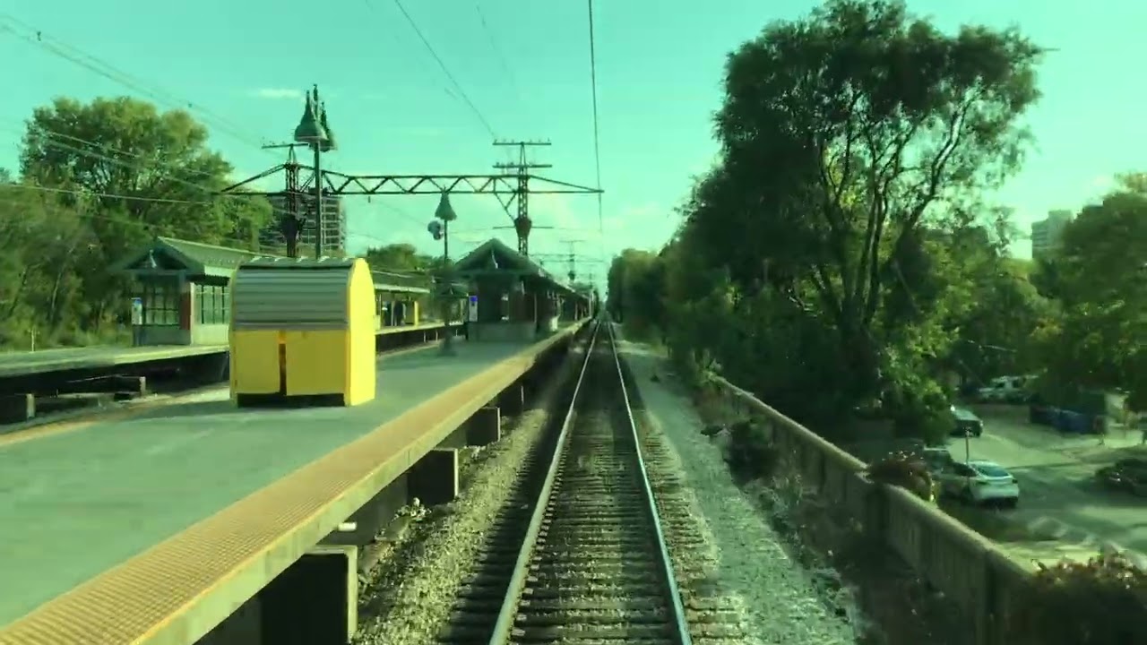 Metra Electric lead car forward view, Oct 6, 2025