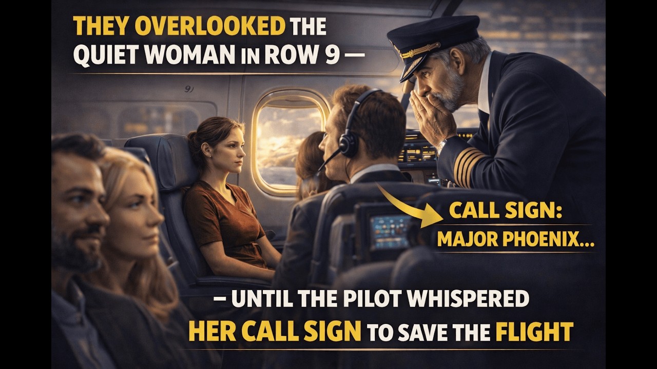 They Overlooked the Quiet Woman in Row 9  Until the Pilot Whispered Her Call Sign to Save the Flight