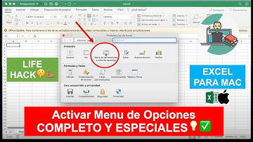 Activar Menú de Opciones COMPLETO Y ESPECIALES en Excel para Mac 👩🏻‍💻✨