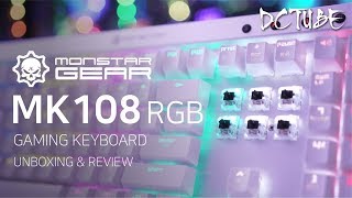 Monster Gear MK108 RGB Kyle Black Axis Mechanical Keyboard Review [4K]
