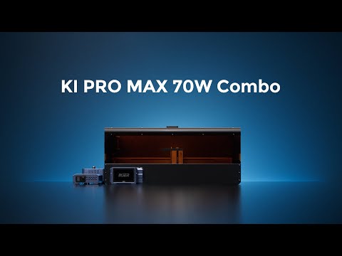 iKier K1 PRO MAX 70W Combo Debut! World's First 70W Blue Laser Engraving Machine.