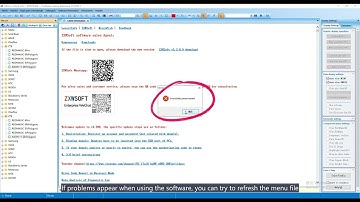 Refresh Menu Files in ZXW Soft/ ZXW TOOLS