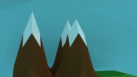 Blender Tutorial- Low Poly Mountains