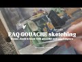 Faq sketching with gouache with jesamine