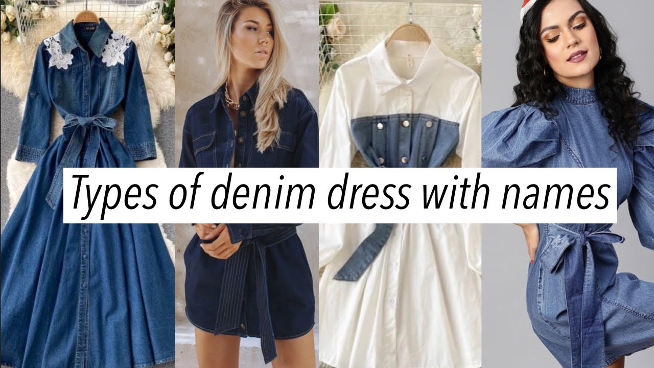Different Types of denim dress with names | Denim dressoutfit ideas | Denim dress  for girl
