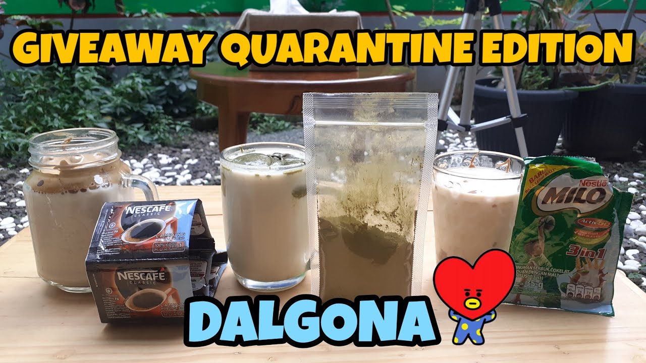 GIVEAWAY QUARANTINE EDITION, YUK IKUTAN BIKIN DALGONA :)