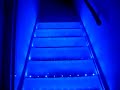 Blue LED stairway light (video 3)