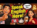 Speak English at a Coffee Shop! ☕ (Beginner Conversation)