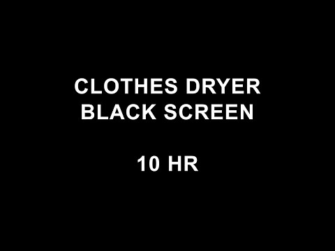 DARK SCREEN | White Noise | Clothes Dryer Sound [TEN HOURS] Sleep Relax