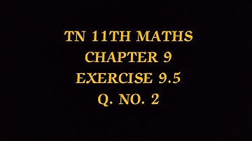 TN 11TH MATHS/CHAPTER 9/LIMITS AND CONTINUITY/EXERCISE 9.5 SUM 2(@MATHSSTUDENT)