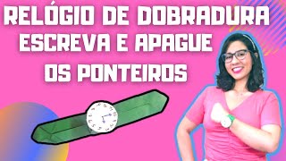 RELÓGIO ⏰ FEITO COM DOBRADURA 