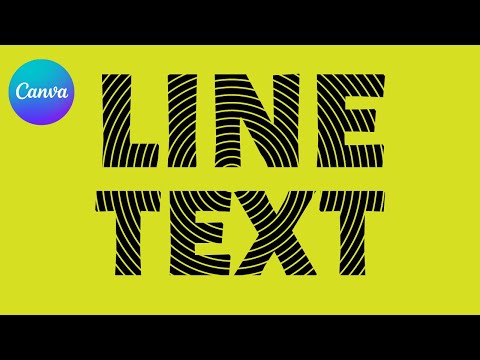 How to Fill Text with Lines in Canva