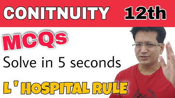 MCQ questions of Continuity | L Hospital Rule | CBSE board 2022 /  IIT JEE