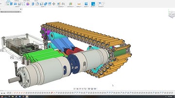 Robotic Planetary Gear Motors- Fusion 360 Tutorial (Tracked Robot Part 10)