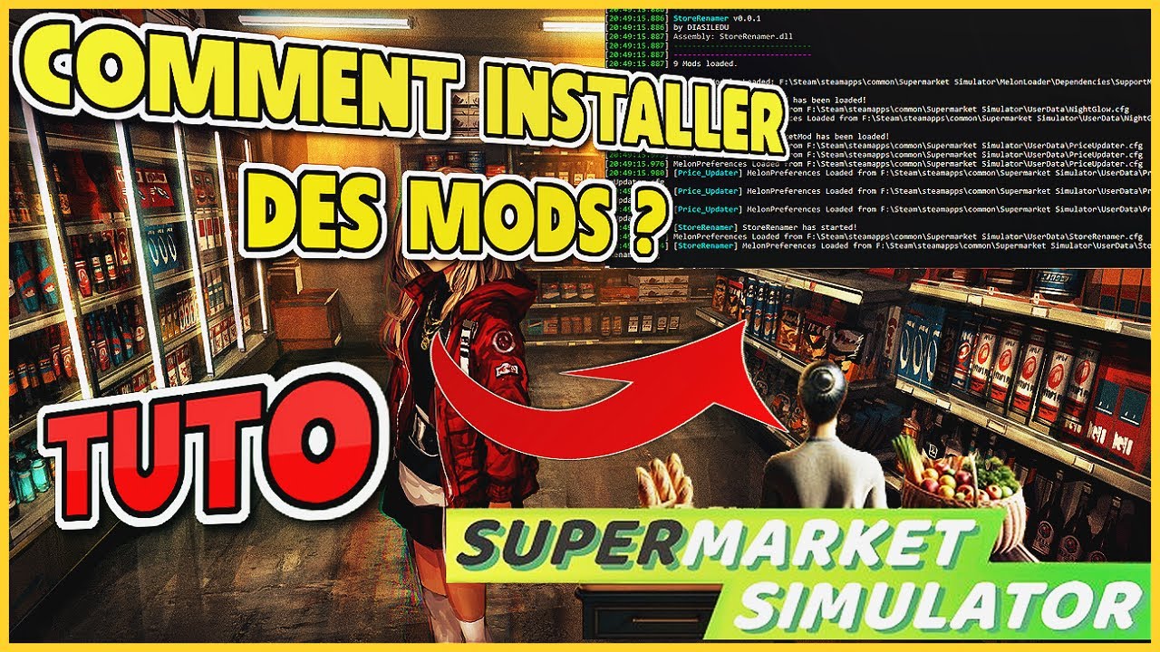 COMMENT INSTALLER DES MODS SUR SUPERMARKET SIMULATOR ? 1 (Melonloader