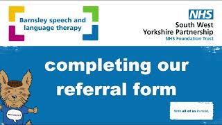 Completing our referral form
