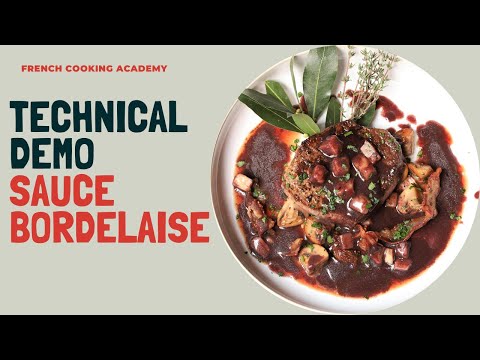 How to make an classic Bordelaise sauce at home (step by step video tutorial)