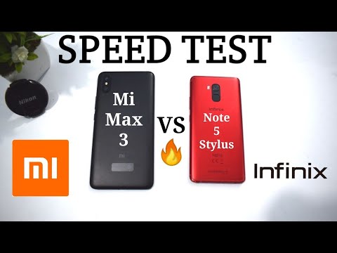 Infinix Note 5 Stylus vs Mi Max 3 | Speed Test Comparison 🔥