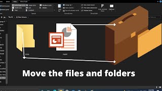 how to move the files and folders in command prompt (CMD)