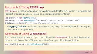 Troubleshooting C#  JSON REST Response Issues: 3 Approaches to Fixing Empty Responses