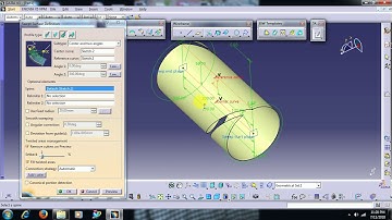 CATIA V5 - SURFACING -SWEEP CENTRE & TWO ANGLES
