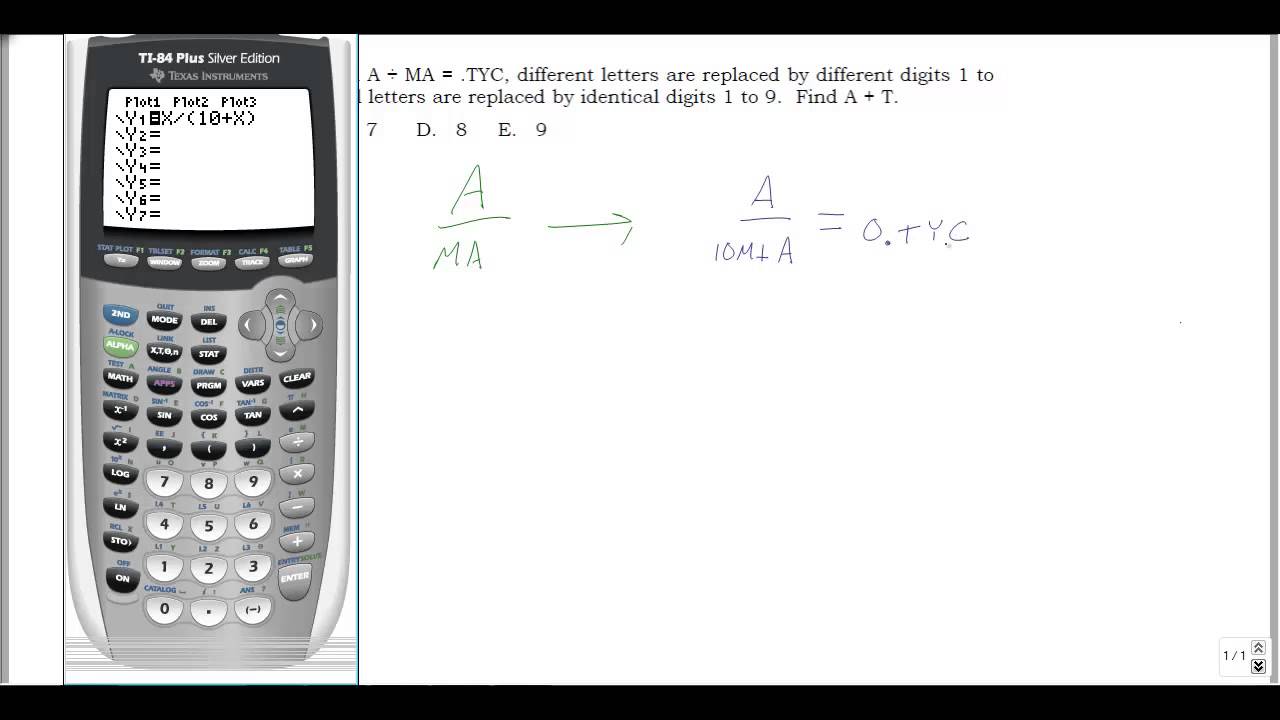 AMATYC Student Math League (SML) Spring 2015 Solutions, Question 7