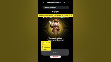 Hamster Kombat Daily Cipher Code 27 August 2024