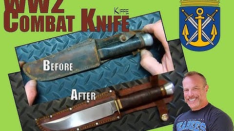 Leather Restore | WW2 Era Combat Knife | Keefe - Soligen, Germany - "City of Blades" Restoration