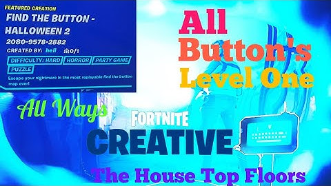 Fortnite | FIND THE BUTTON - HALLOWEEN 2 (All Button Locations Walkthrough) Button One {House}