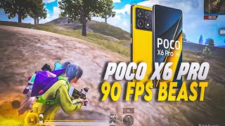 POCO X6 PRO 90 FPS BEAST GAMEPLAY | POCO X6 PRO BGMI PUBG TEST 3.1 UPDATE 💥