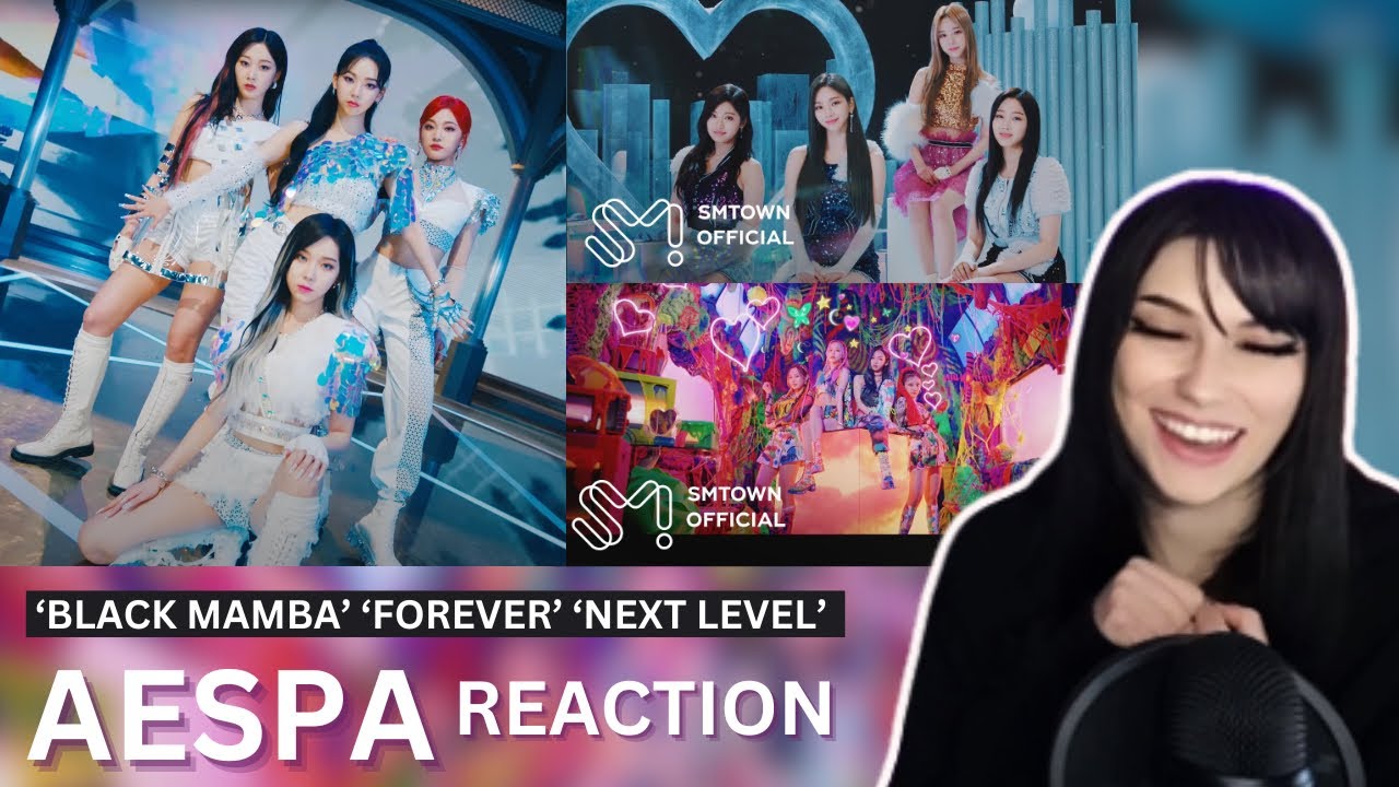 DISCOVERING AESPA! | ‘BLACK MAMBA’, ‘FOREVER’, ‘NEXT LEVEL’ MV REACTION