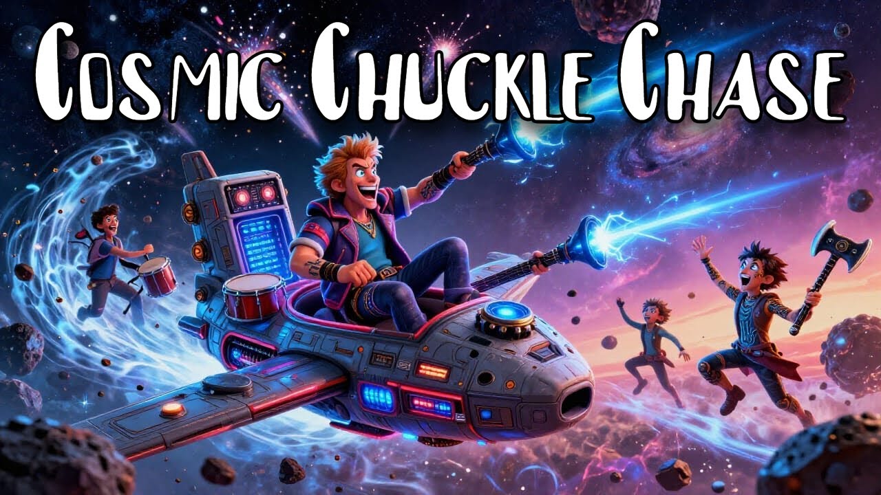 Cosmic Chuckle Chase. Electric guitar improvisation over a Loop 