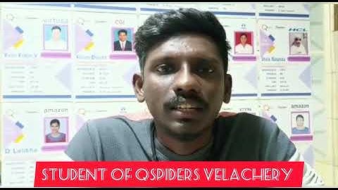 JSPIDERS VELACHERY | CONGRATULATION: KARTHICK .B For Getting Placed as DEVELOPER