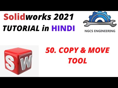 SolidWorks tutorial in Hindi || 50. Copy & Move tool || how to make copy of a body