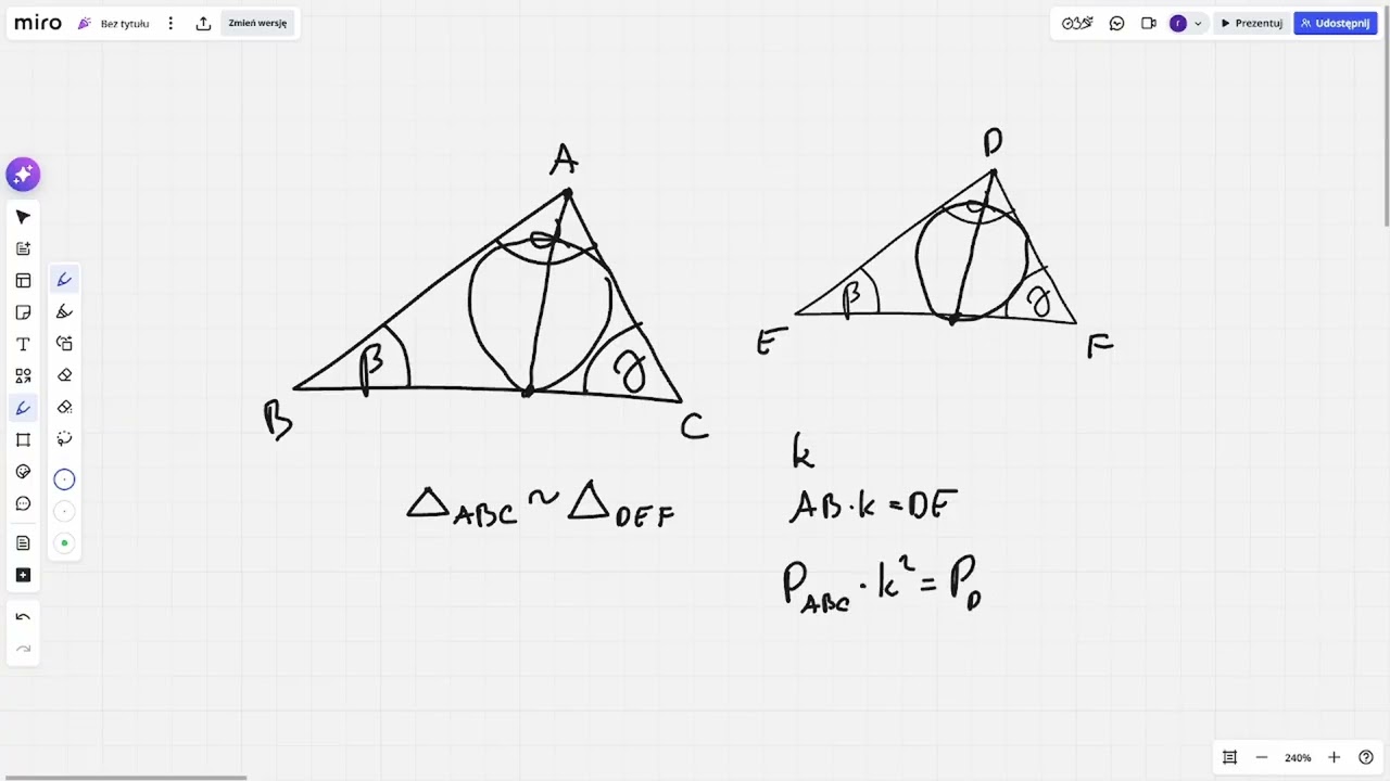 Podobieństwo trójkątów teoria - matura rozszerzona matematyka