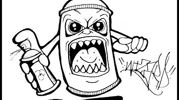 How to Draw a spray can 2015