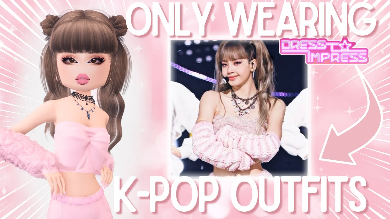 ONLY WEARING K-POP OUTFITS IN DRESS TO IMPRESS ROBLOX