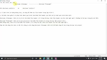 [Lập Trình C]  Bài 25: Khác Biệt Include