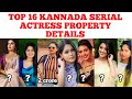 Kannada top serial actress property detailscolorskannadazeekannadaheroin