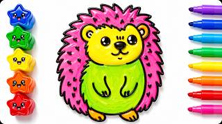 How to draw an amazing Hedgehog in just one minute - Step by step drawing guide