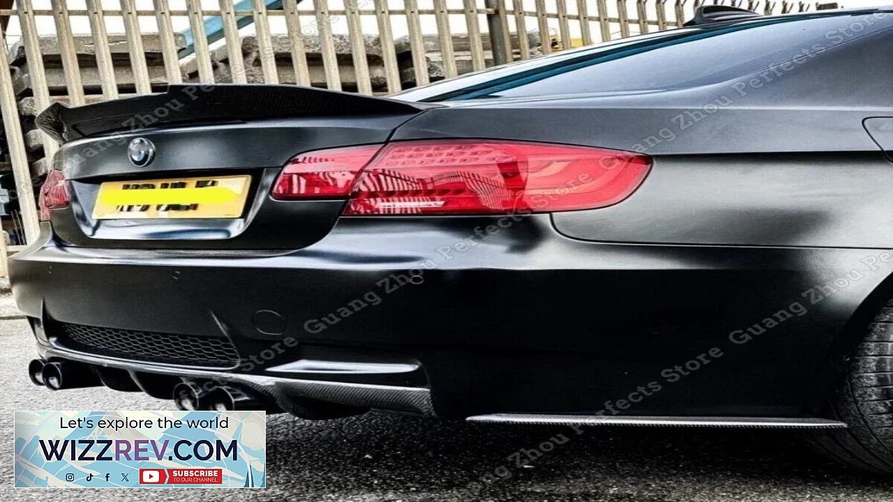 PSM Style Glossy Black ABS Rear Roof Trunk Spoiler Wing for BMW