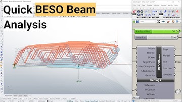 Tutorial: Quick BESO Beam Evolutionary structural optimisation with Karamba in grasshopper
